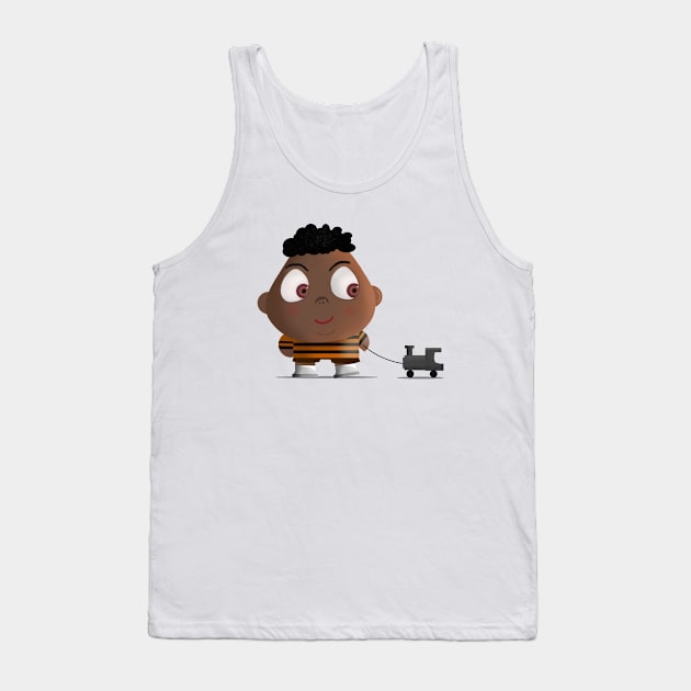 Toddler with train Tank Top by Arnoldi store